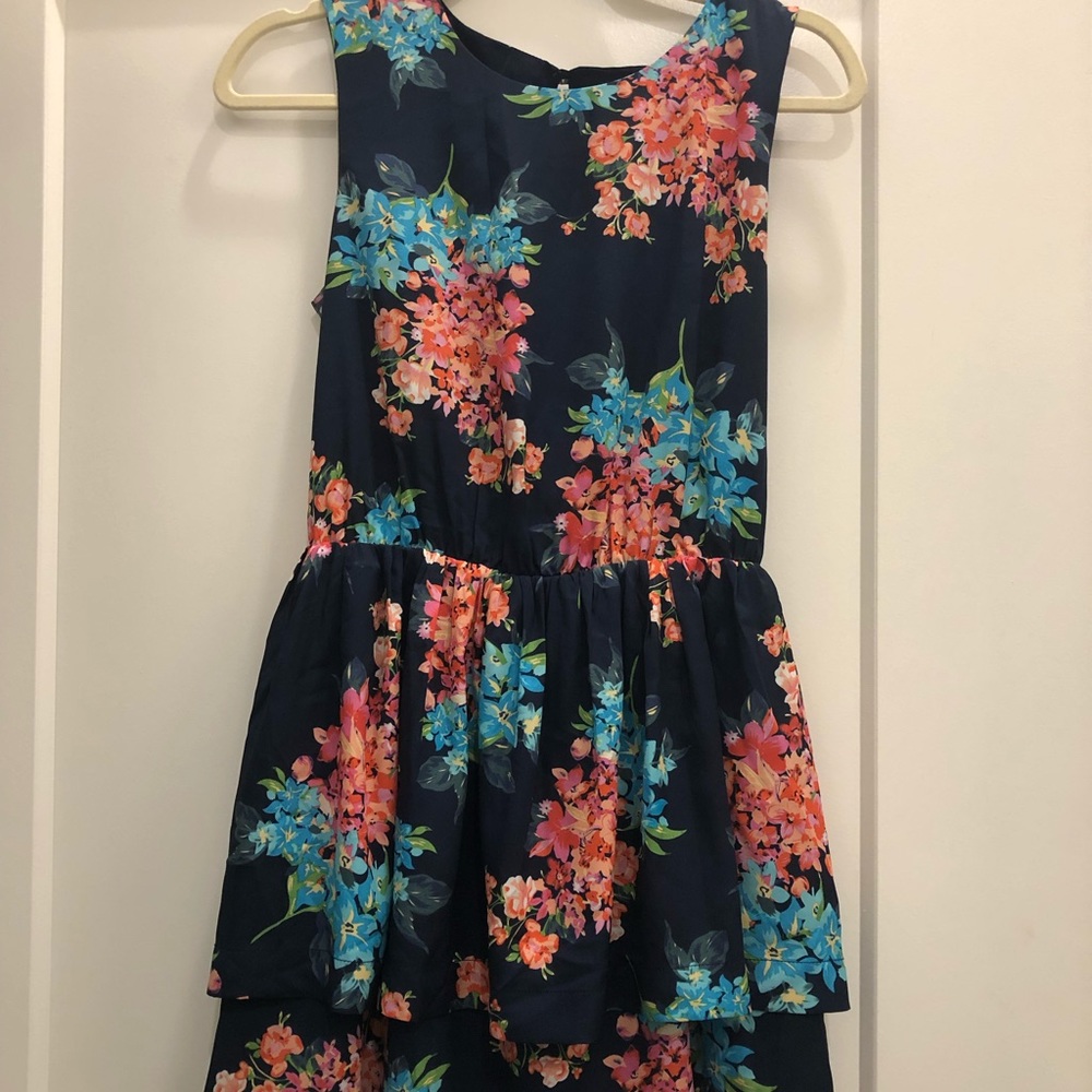 Lucca Couture floral peplum dress